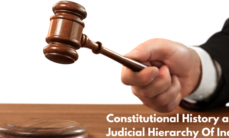 Constitutional History and Judicial Hierarchy Of India
