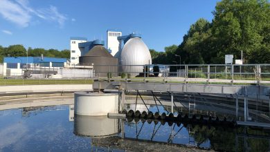Domestic wastewater treatment plant with Rotordisk system