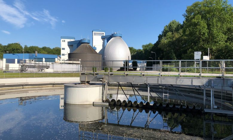 Domestic wastewater treatment plant with Rotordisk system