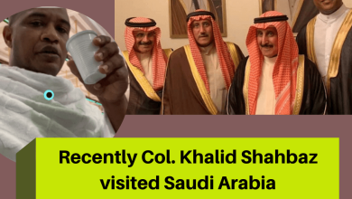 Recently Col. Khalid Shahbaz visited Saudi Arabia