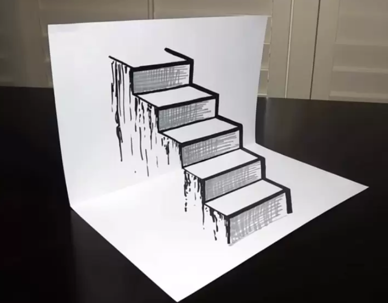 How to draw stairs 3D