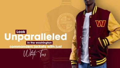 Look Unparalleled in the Washington Commanders Jacket With Just White Tees