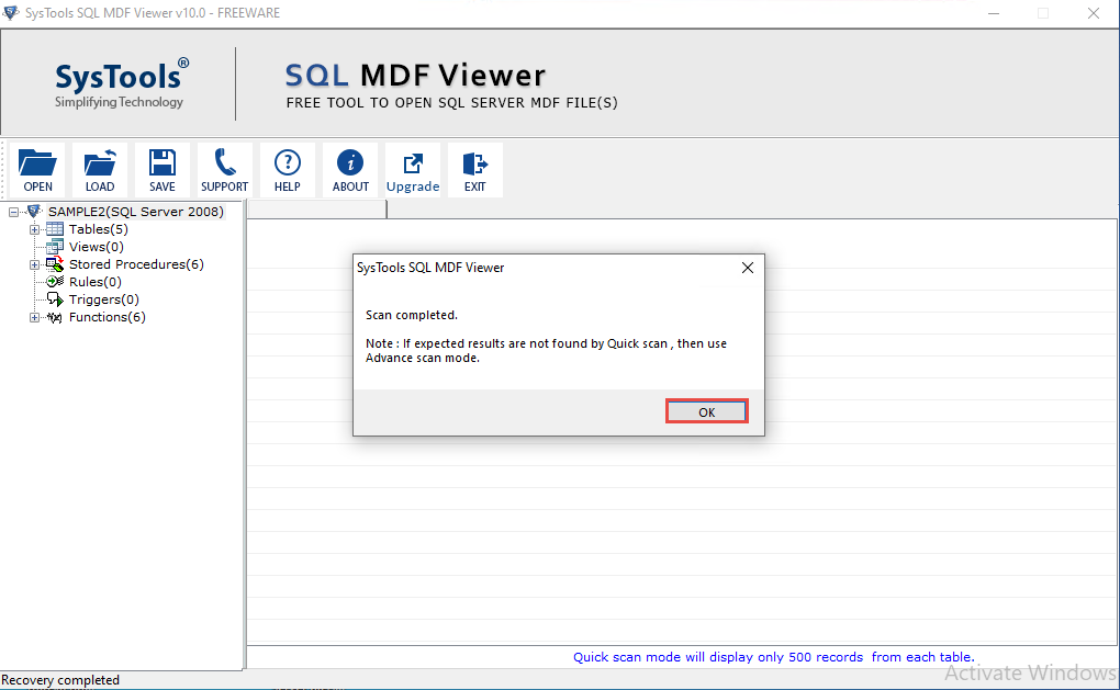 step-4 how to open NDF file in SQL Server