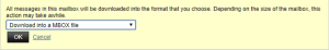 Horde Webmail email in MBOX