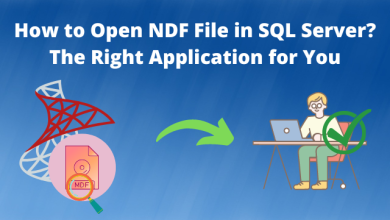 how to open NDF file in SQL Server