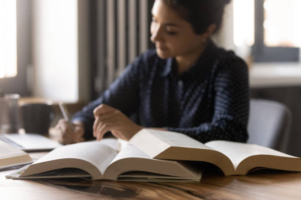 a girl preparing for Master's Dissertation