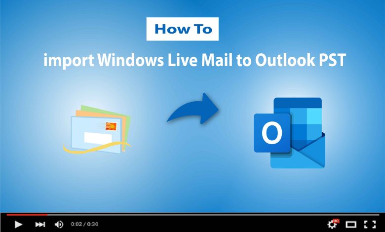 convert windows live mail emails to pst
