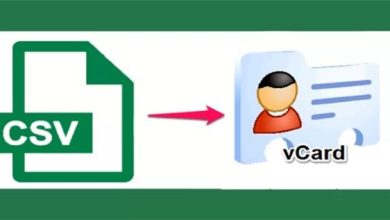 convert csv to vcard